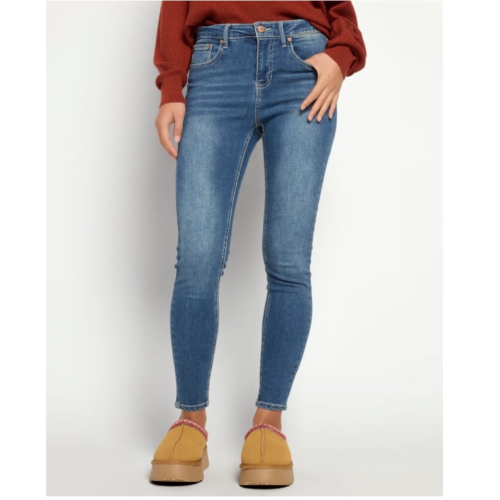 Herizon Suzi Mid Rise Skinny Ankle Denim Swell Blue Jeans Size 6
